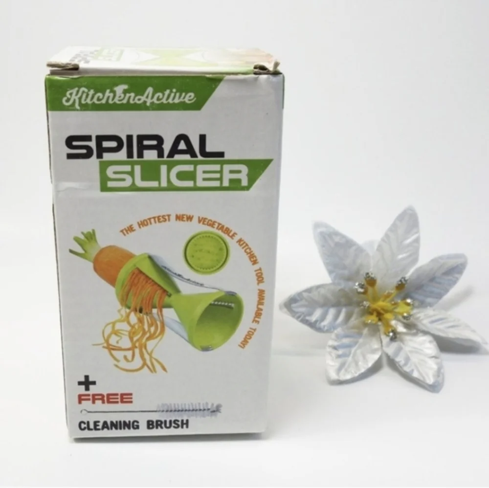 NEW Kitchen Active Spiralizer Spiral Slicer Green